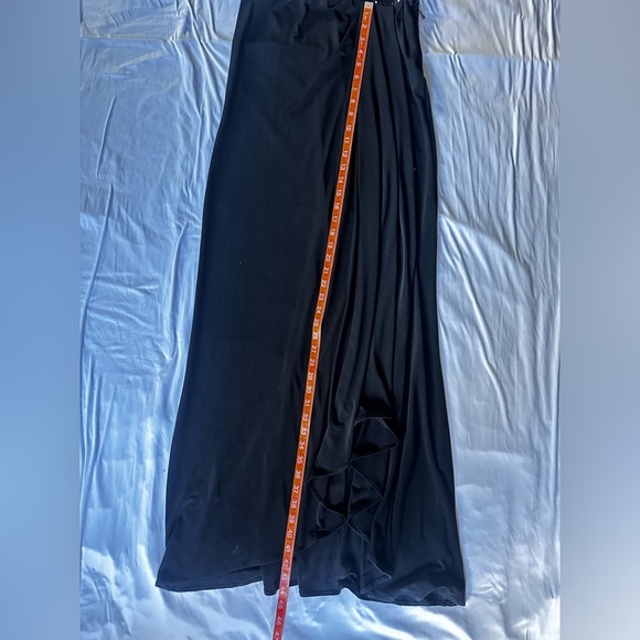 Ralph Lauren Elegant Black Sequin Full Length Gown - Picture 12 of 13